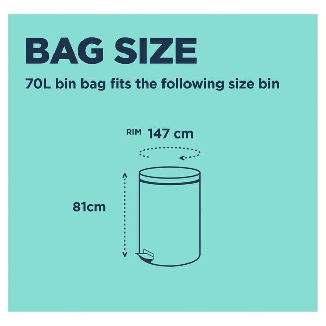 BEAST Incredibly Tough Drawstring Bin Bags 70L   10 per pack