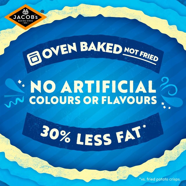 Jacobs Crinklys Salt & Vinegar 30% Less Fat Baked Snacks Multipack   6 per pack GOODS M&S   