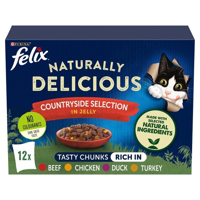 Felix Naturally Delicious Countryside Selection Wet Cat Foody   12 x 80g GOODS M&S   