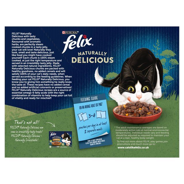 Felix Naturally Delicious Countryside Selection Wet Cat Foody   12 x 80g GOODS M&S   