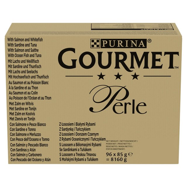 Gourmet Perle Seaside Duo in Gravy Wet Cat Food   96 x 85g GOODS M&S   