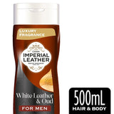 Imperial Leather White Leather and Oud 2 in 1 Hair and Body Wash for Men   500ml GOODS M&S   