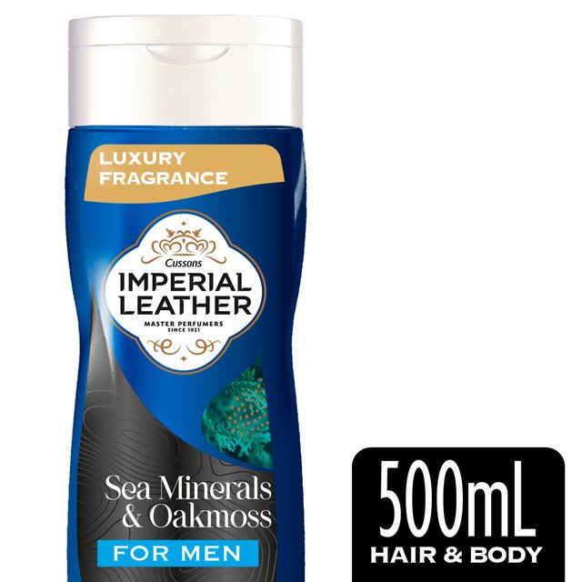 Imperial Leather Sea Minerals and Oakmoss 2 in 1 Hair and Body Wash for Men   500ml