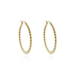 Cachet Abital gold-plated hoop earrings 3.5cm, UK version