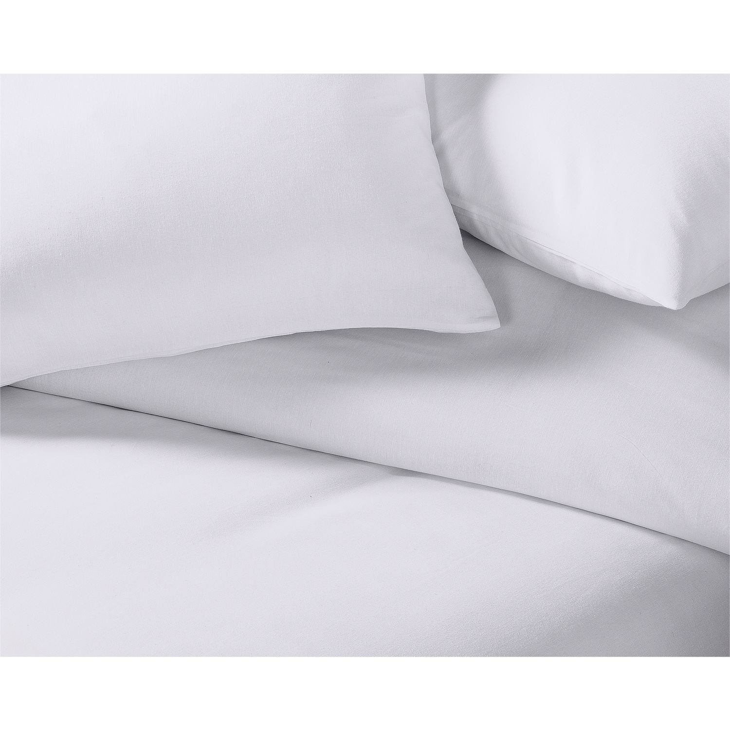 Habitat Easycare Plain White Bedding Set - Superking