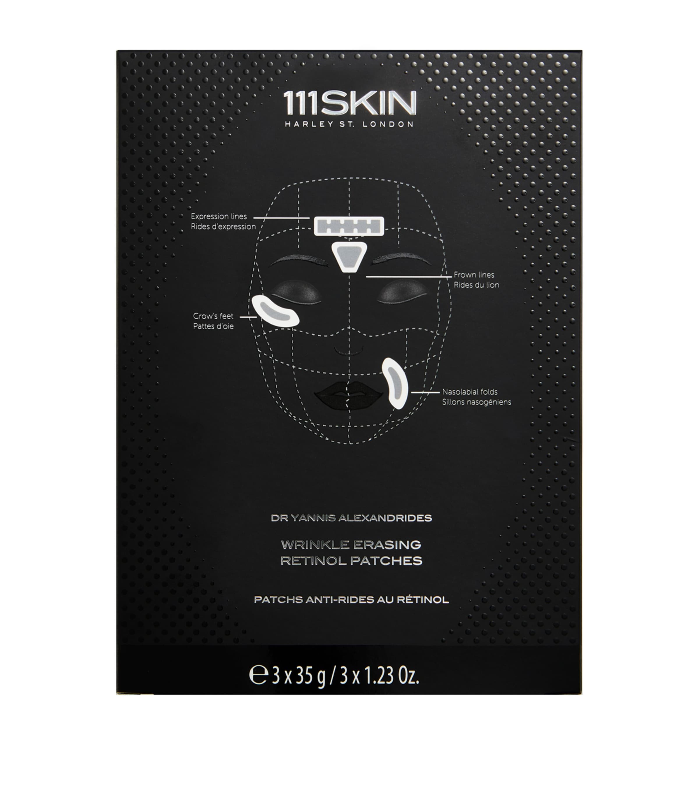 111Skin wrinkle erasing retinol patches 3 x 35g - British product