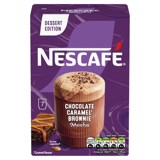 Nescafe Gold Frothy Coffee Chocolate Caramel Brownie Iced 7 sachets   6 x 149g GOODS M&S   