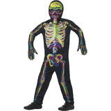 Smiffys glow in the dark skeleton costume, imported from the UK