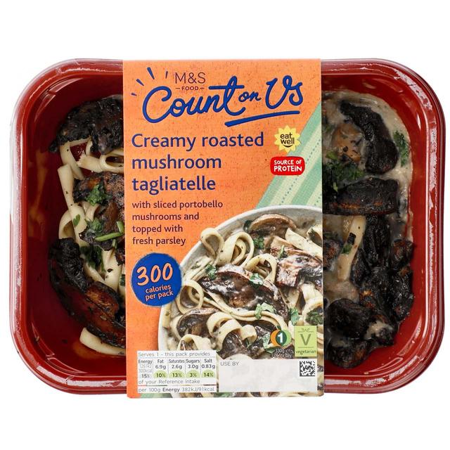 M&S Count On Us Roasted Mushroom Tagliatelle   330g GOODS M&S   