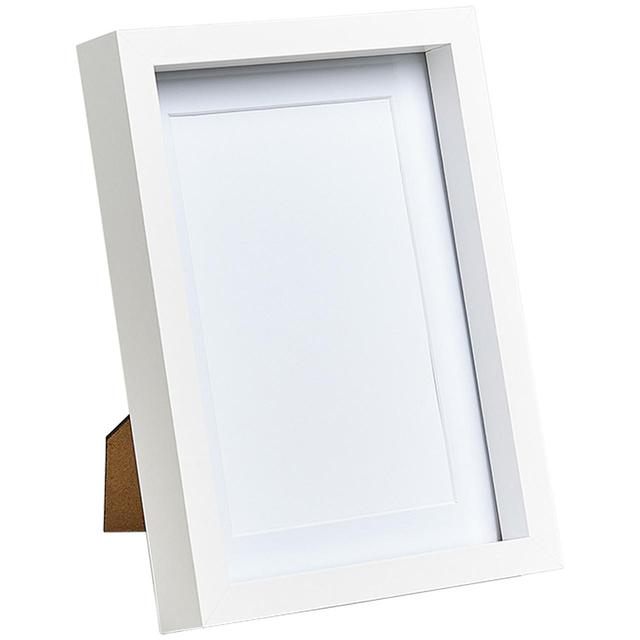 M&S Collection Wood Photo Frame 4x6 inch White GOODS M&S   