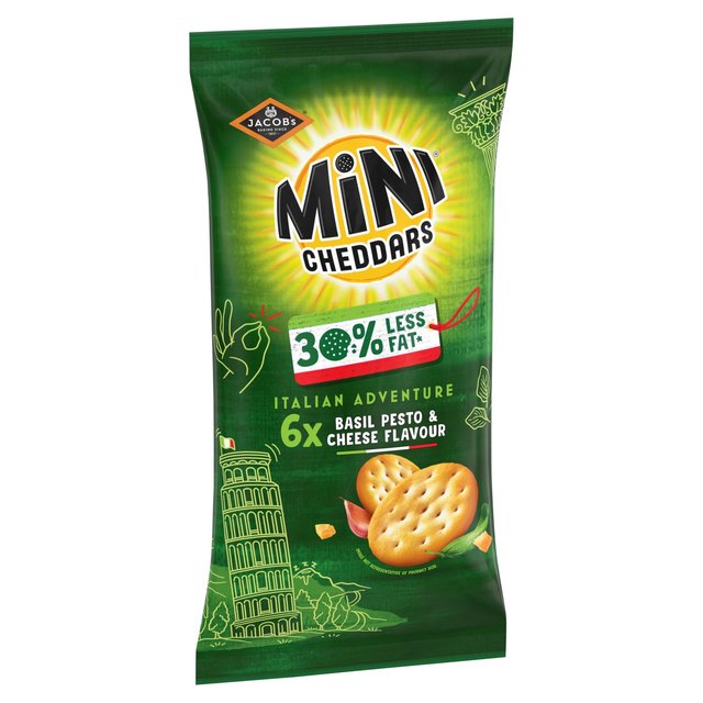 Mini Cheddars Nibblies Cheese & Pesto Multipack Snacks   6 x 17g GOODS M&S   