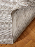 Bobble border rug in natural tones, imported from the UK