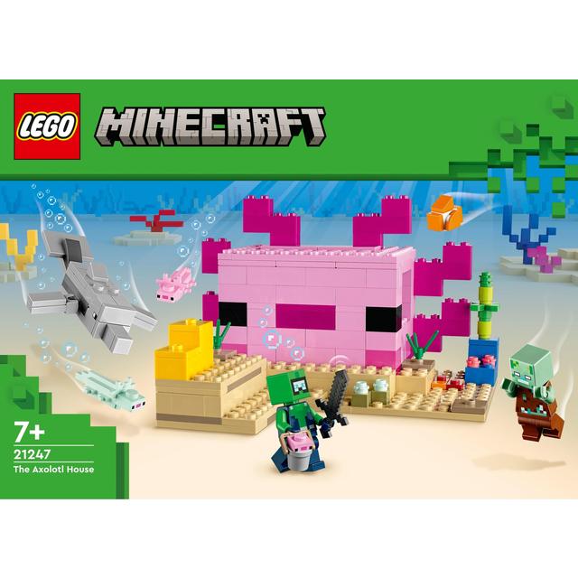 LEGO Minecraft The Axolotl House 21247 7+ GOODS M&S   