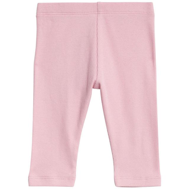 M&S Girls Collection Cotton Rich Leggings 0 Months-3 Years Pink GOODS M&S   