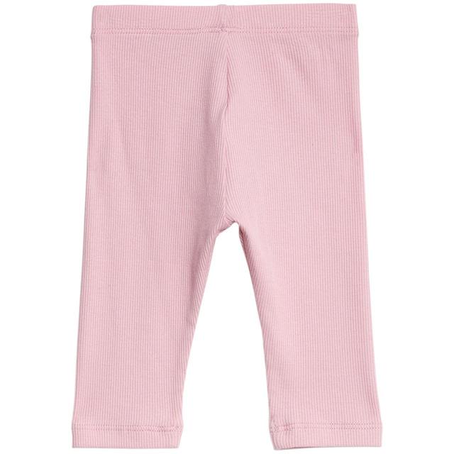 M&S Girls Collection Cotton Rich Leggings 0 Months-3 Years Pink GOODS M&S   