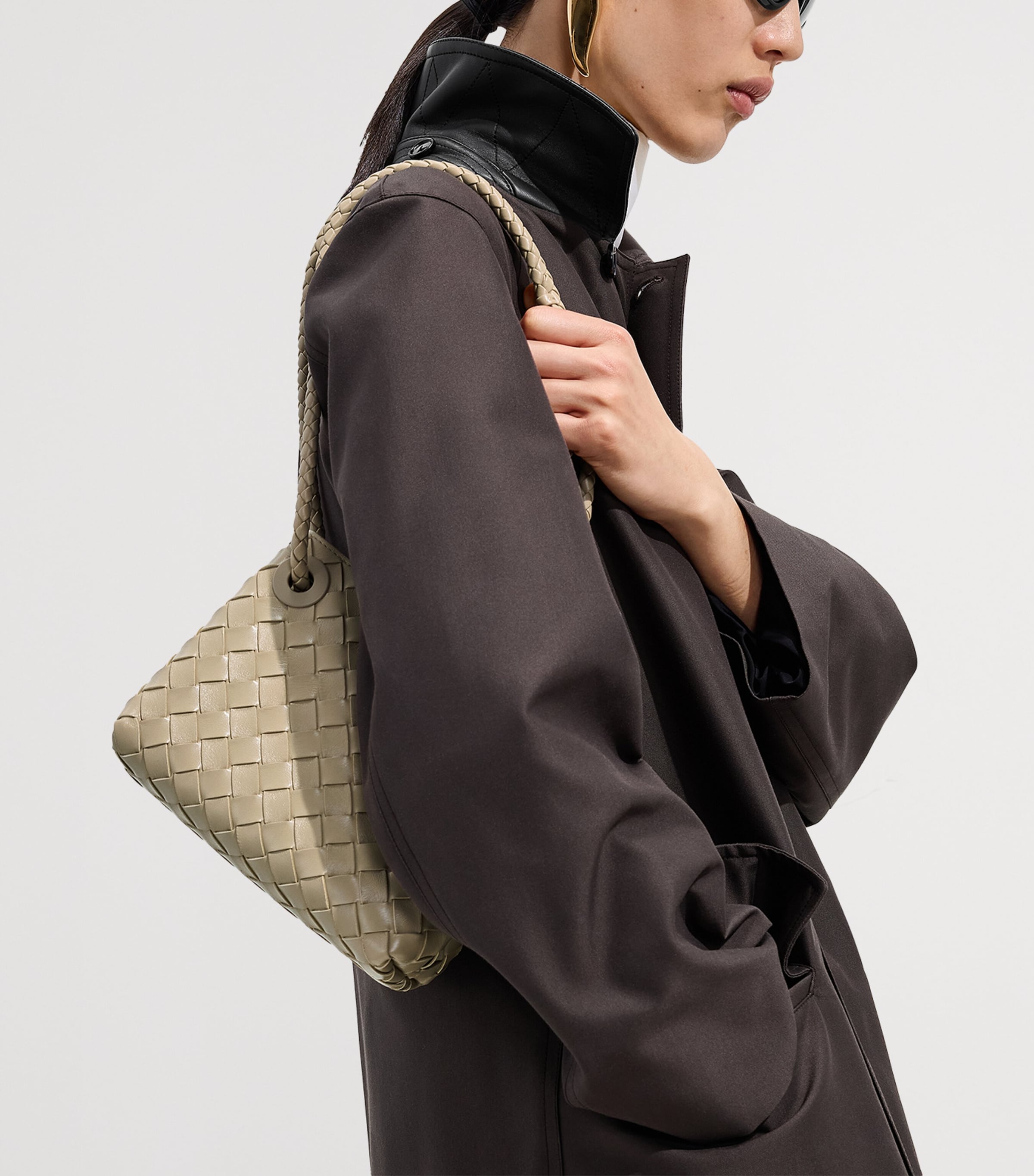 Bottega Veneta mini leather Andiamo top-handle bag - British product