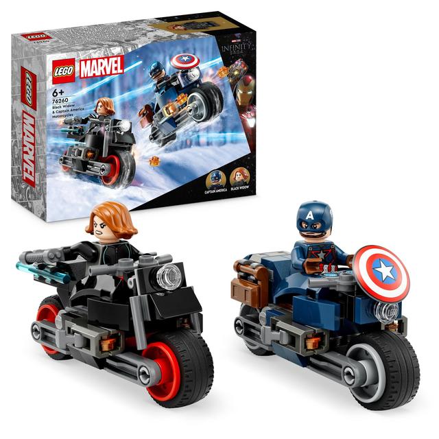 LEGO Super Heroes Black Widow & Captain America Motorcycle 76260 6+ GOODS M&S   