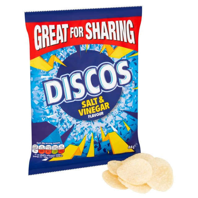 Discos Salt & Vinegar Sharing Crisps   86g GOODS M&S   