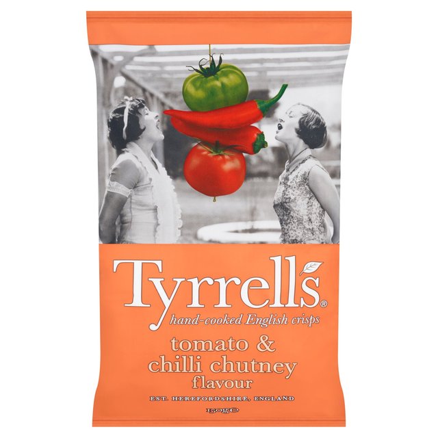 Tyrrells Tomato & Chilli Chutney Sharing Crisps   150g GOODS M&S   