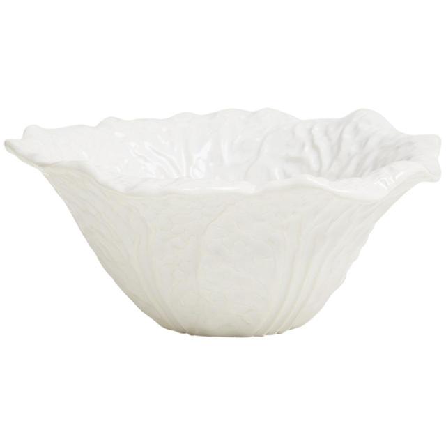 M&S Collection Cabbage Nibble Bowl White GOODS M&S   