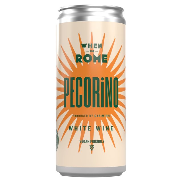 When in Rome White Wine Pecorino IGT Can   18.7cl