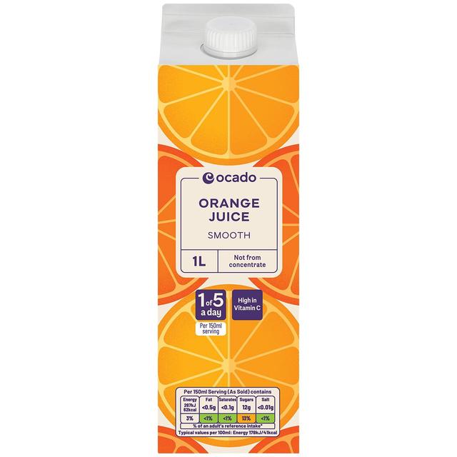 Ocado Orange Juice Smooth Not From Concentrate    1L GOODS M&S   