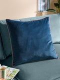 Furn Petrol/Blush Meridian Velvet 55 x 55cm Cushion