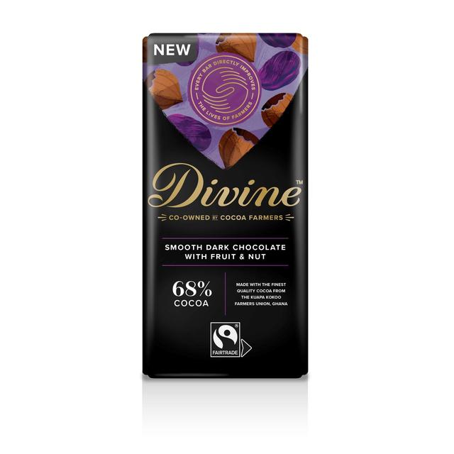 Divine 68% Dark Chocolate with Fruit & Nut   90g GOODS M&S   