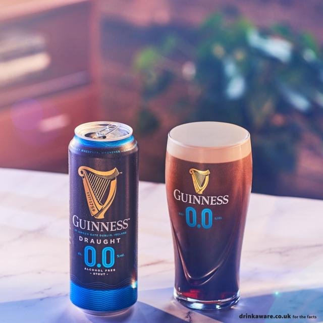 Guinness 0.0% Alcohol Free Draught Stout   10 x 440ml GOODS M&S   