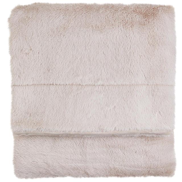 M&S Supersoft Faux Fur Throw Medium Blush GOODS M&S   