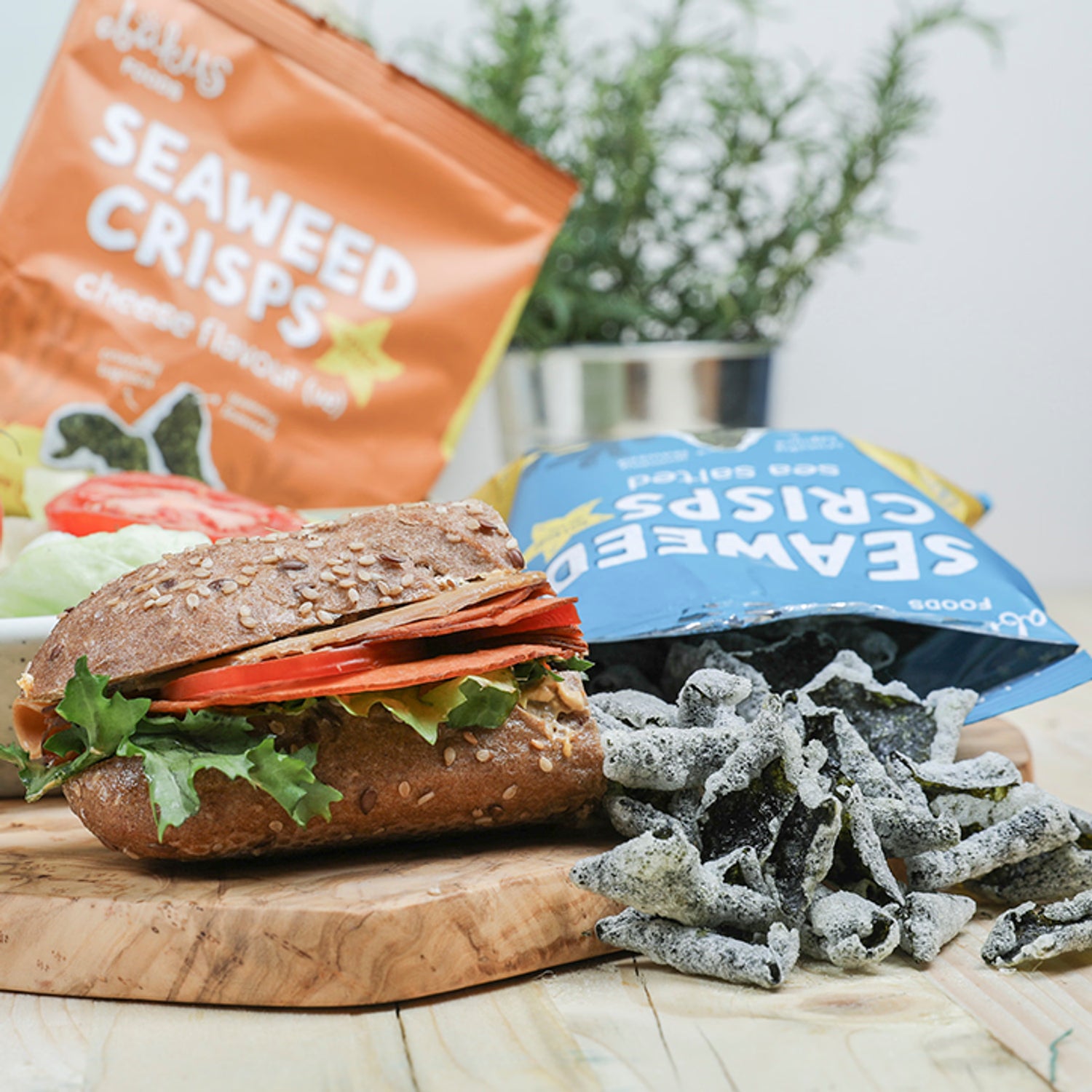 Emily sea salt seaweed crisps 18g, UK version