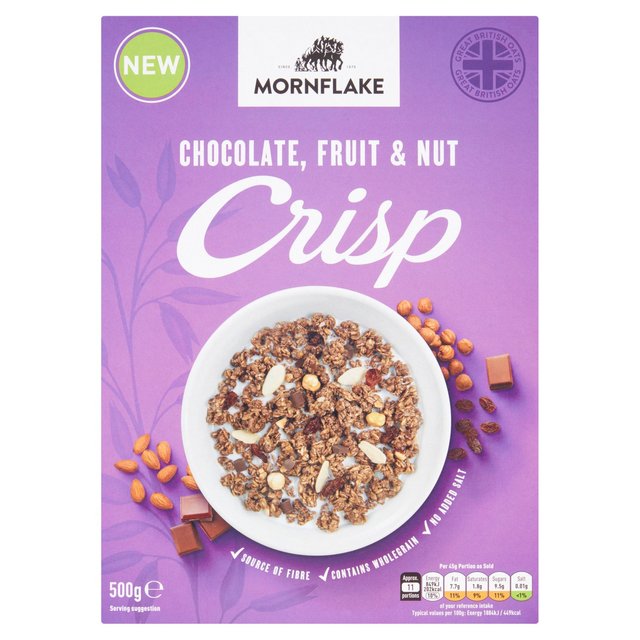 Mornflake Chocolate Fruit & Nut Crisp   500g