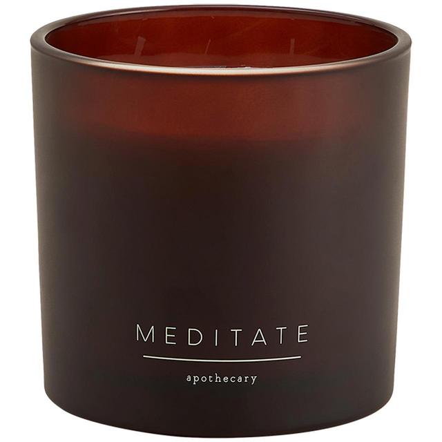 M&S Apothecary Meditate 3 Wick Candle Amber