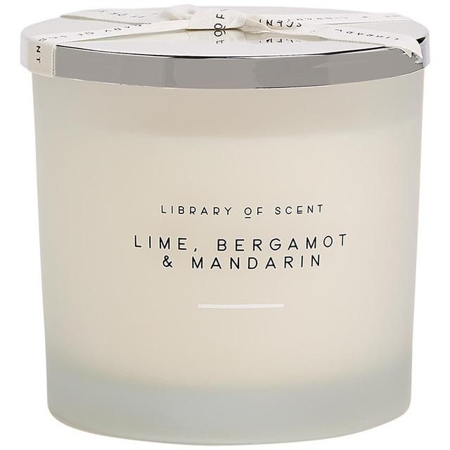 M&S Library of Scent Lime Bergamot & Mandarin 3 Wick Candle GOODS M&S   