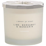 M&S Library of Scent Lime Bergamot & Mandarin 3 Wick Candle GOODS M&S   