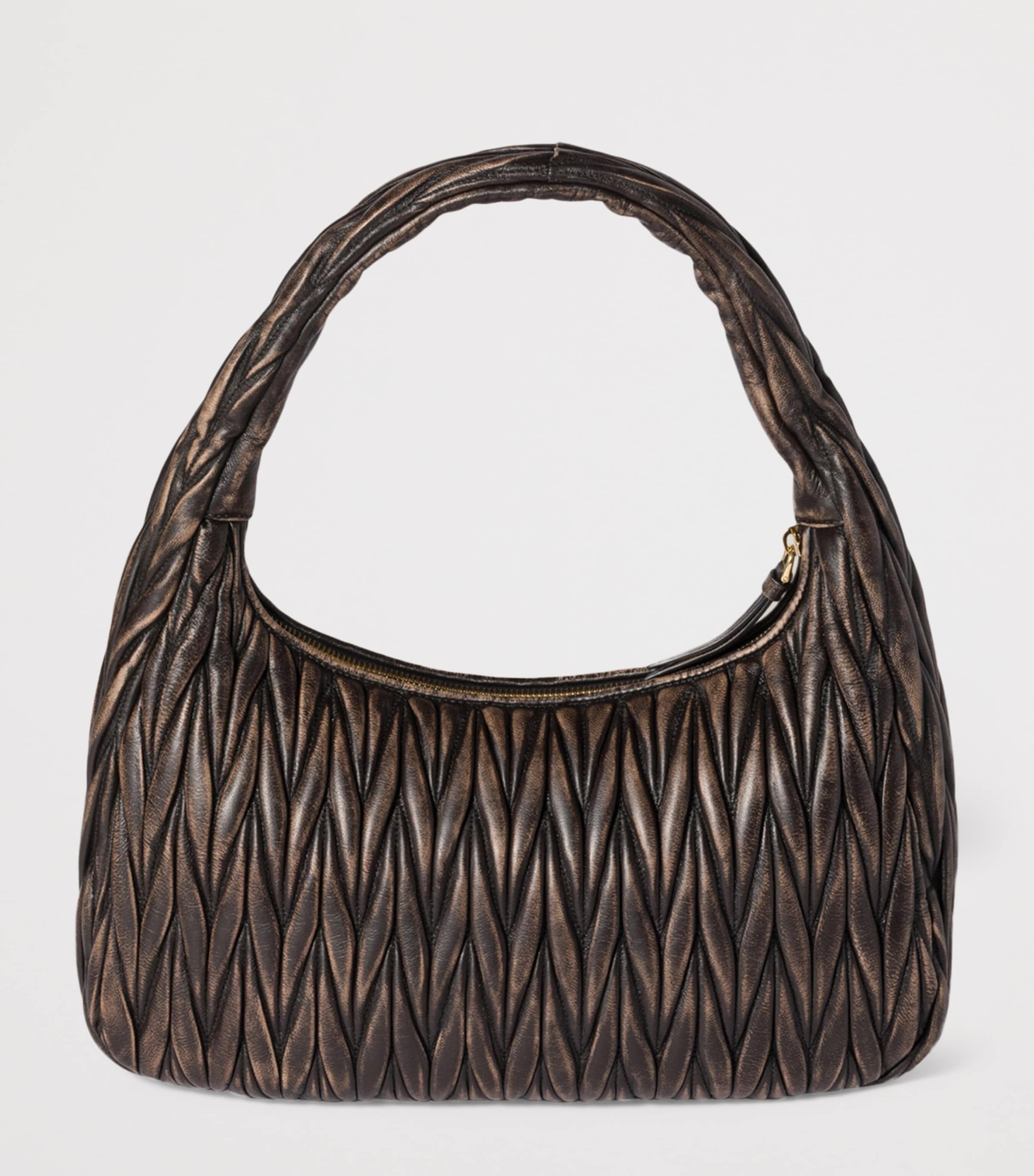 Miu Miu Matelassé Wander shoulder bag calfskin - British product