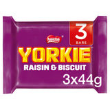 Yorkie Raisin & Biscuit Milk Chocolate Bar Multipack x3 46g GOODS Sainsburys   