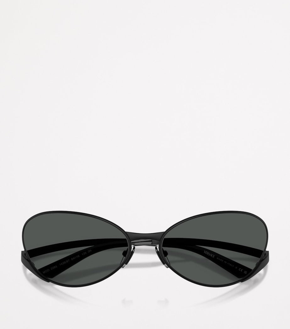 Versace oval sunglasses model 0VE2285 metal frame (British brand)