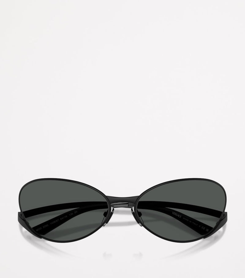 Versace oval sunglasses model 0VE2285 metal frame (British brand)