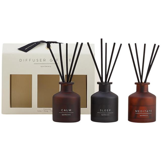 M&S Apothecary Set of 3 Mini Diffusers Gift Set One Size Amber