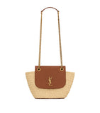 Saint Laurent Mini Raffia Panier shoulder bag (British brand)