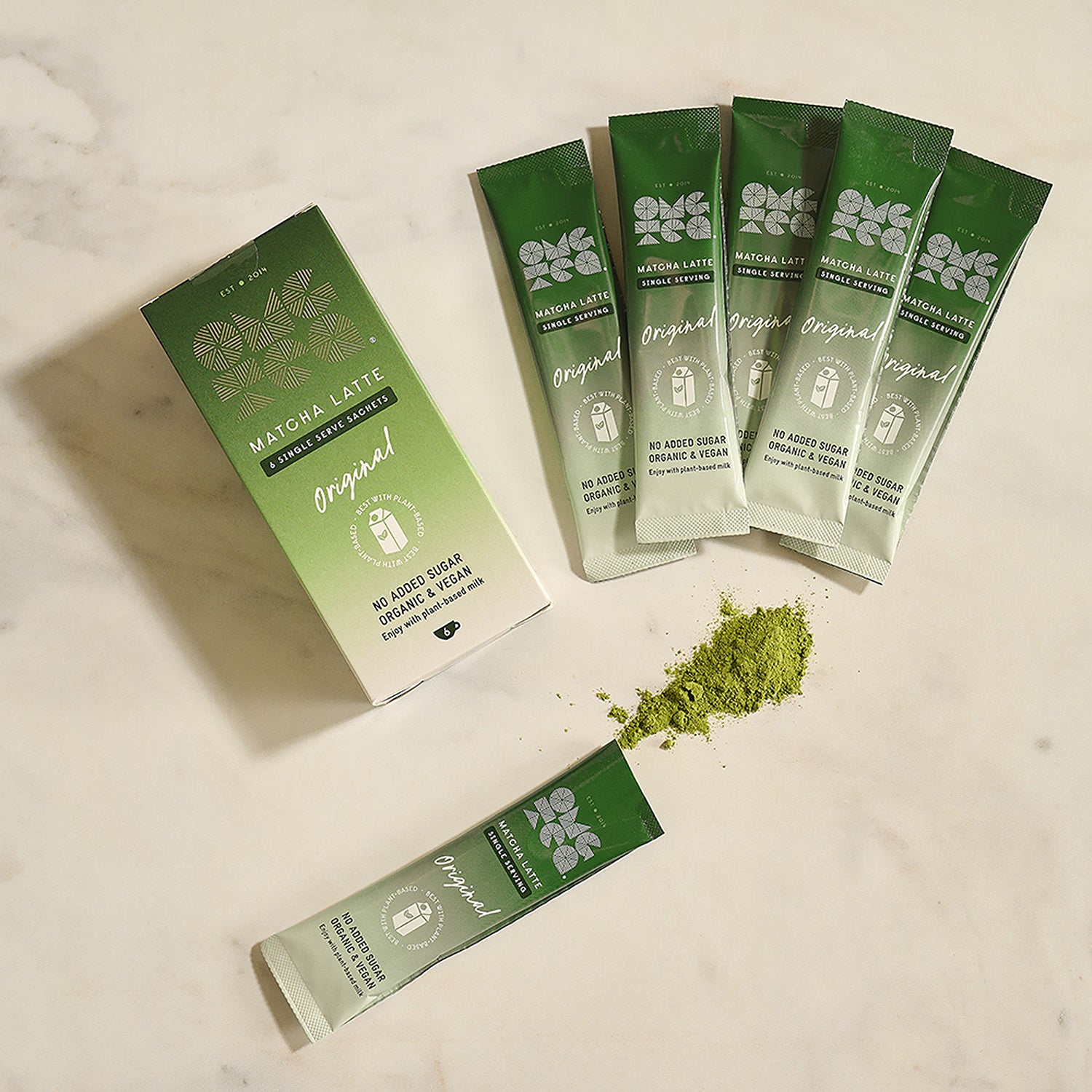 OMGTEA matcha latte 6 sachets (British brand)