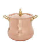 Ruffoni Historia hammered copper belly-shaped stock pot 20cm, imported from the UK