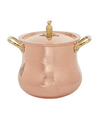 Ruffoni Historia hammered copper belly-shaped stock pot 20cm, imported from the UK