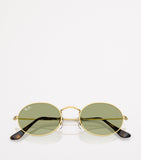 Ray-Ban RB3547 oval metal sunglasses rose gold - British product