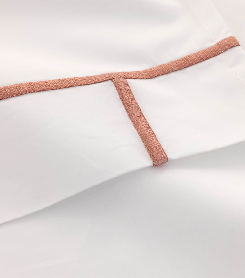 Yves Delorme Athena Santal double flat sheet 240cm x 295cm (British brand)