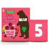 Bear Treasures Kids Snack 3+ Years Berry Flavour   5 x 20g GOODS M&S   