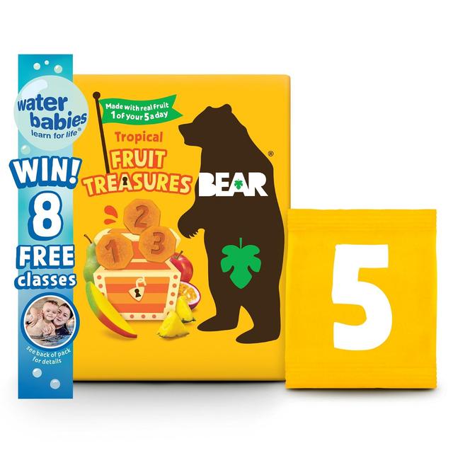 Bear Treasures Kids Snack 3+ Years Tropical Flavour   5 x 20g GOODS M&S   