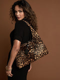 Luella Grey Brown Pandora Suede Hobo Bag