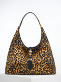 Luella Grey Brown Pandora Suede Hobo Bag